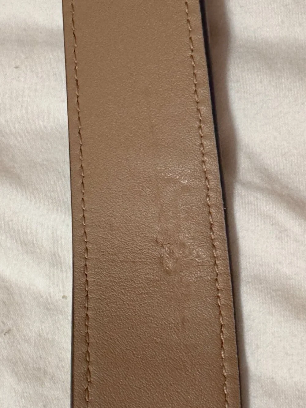 Coach Soft Tabby Shoulder Bag Crossbody Suede Peanut - Complete Both Straps
